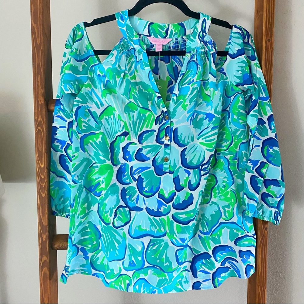 Lilly Pulitzer / Silk Sunny Shoulder XS